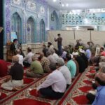 حضور امام جمعه اهواز در جمع مومنان مسجد شهید توتونچی شهرستان دزفول