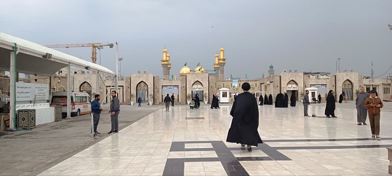 حضور و اهدای گل‌های نرگس نوبرانه بهبهان به آستان نورانی امام کاظم و امام جواد علیهم السلام