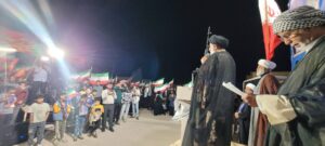 اجتماع مردمی شهر چوئبده شهرستان آبادان در حمایت از رهبر معظم انقلاب و نیروهای مسلح نماینده ولی فقیه در استان خوزستان و امام جمعه اهواز