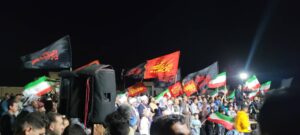 اجتماع مردمی شهر چوئبده شهرستان آبادان در حمایت از رهبر معظم انقلاب و نیروهای مسلح نماینده ولی فقیه در استان خوزستان و امام جمعه اهواز