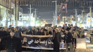 حضور در اجتماع مردمی کوی علوی اهواز ضد استکبار جهانی نماینده ولی فقیه در استان خوزستان و امام جمعه اهواز