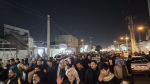 حضور در اجتماع مردمی کوی علوی اهواز ضد استکبار جهانی نماینده ولی فقیه در استان خوزستان و امام جمعه اهواز