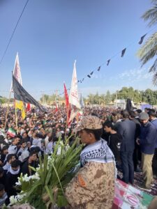 تشییع پیکر مطهر دو شهید شهرستان هویزه شهید میثم فلاحزاده و شهید حیدر کوتی نماینده ولی فقیه در استان خوزستان و امام جمعه اهواز