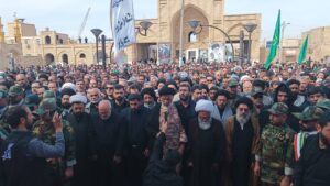 پیکر مطهر شهید سید جاسم ساعدی نماینده ادوار مجلس و از شهدای وعده صادق۴ در کرخه تشییع شد نماینده ولی فقیه در استان خوزستان و امام جمعه اهواز