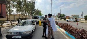 حضور در جمع حافظان امنیت استان خوزستان در جاده‌های بین شهری نماینده ولی فقیه در استان خوزستان و امام جمعه اهواز