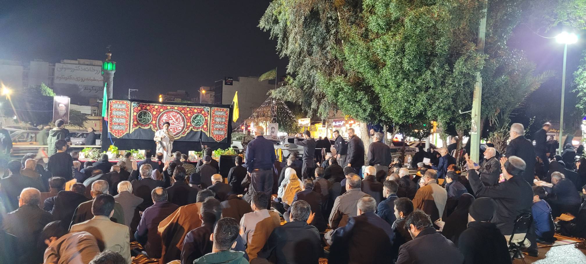حضور در مراسم احیاء شب‌های قدر مساجد و محلات اهواز نماینده ولی فقیه در استان خوزستان و امام جمعه اهواز
