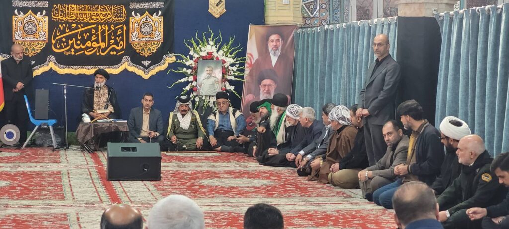 مراسم بزرگداشت سردار شهید غلامرضا رضاییان خادم بزرگ اربعین و معاون اطلاعات فراجا از سوی نماینده ولی فقیه در خوزستان با حضور سران عشایر و طوایف و مسئولان کشوری و لشکر خوزستان