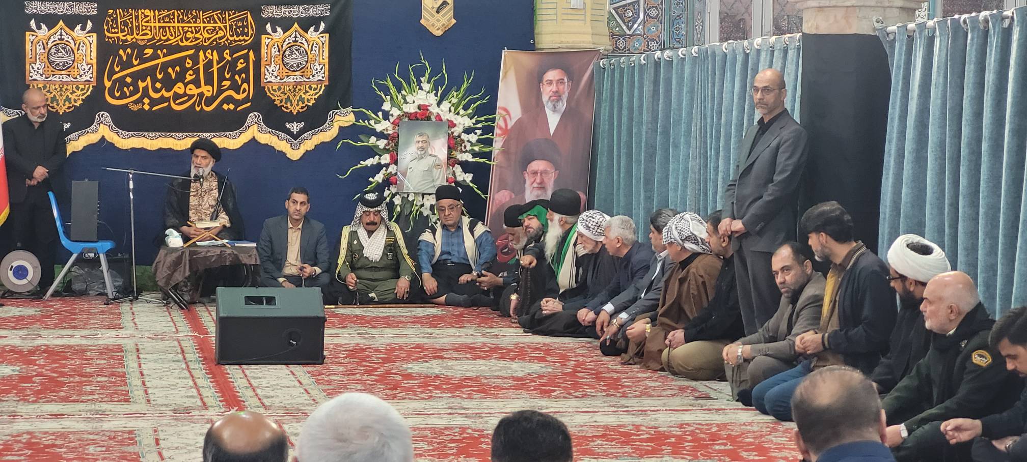 مراسم بزرگداشت سردار شهید غلامرضا رضاییان خادم بزرگ اربعین و معاون اطلاعات فراجا از سوی نماینده ولی فقیه در خوزستان با حضور سران عشایر و طوایف و مسئولان کشوری و لشکر خوزستان