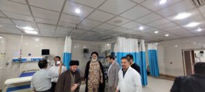 بازدید از آسیب وارده به بیمارستان امام علی(ع) شهرستان اندیمشک در اثر حملات آمریکایی و صهیونیستی نماینده ولی فقیه در استان خوزستان و امام جمعه اهواز