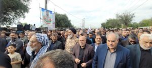 تشییع و اقامه نماز بر پیکر شهید وطن رسول نظری در اندیمشک نماینده ولی فقیه در استان خوزستان و امام جمعه اهواز