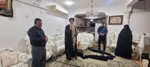 تفقد احوال و حضور در منزل سرهنگ شهید مسعود جوانمردی در اهواز در لحظه اول خبر شهادت