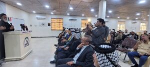 حضور نماینده ولی فقیه خوزستان میان رؤسای عشایر و طایف استان میسان عراق در سفر به این استان نماینده ولی فقیه در استان خوزستان و امام جمعه اهواز