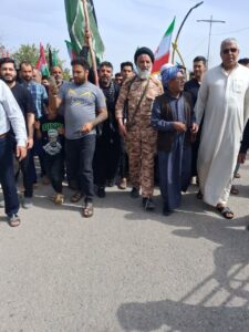 شرکت در مراسم تشییع پاسدار شهید حسین کعب عمیر در بخش الهایی نماینده ولی فقیه در استان خوزستان و امام جمعه اهواز