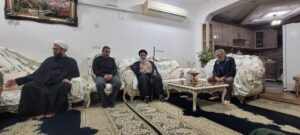 تفقد احوال و حضور در منزل سرهنگ شهید مسعود جوانمردی در اهواز در لحظه اول خبر شهادت نماینده ولی فقیه در استان خوزستان و امام جمعه اهواز