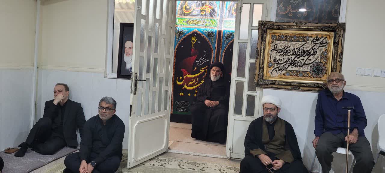 عزاداری بر سالار شهیدان در منزل امام جمعه اهواز نماینده ولی فقیه در استان خوزستان و امام جمعه اهواز
